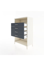 Hyperion Dolap Tek Raflı 4 Çekmeceli 88x44x134 Aytaşı-Antrasit