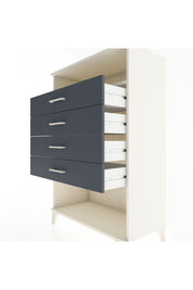 Hyperion Dolap Tek Raflı 4 Çekmeceli 88x44x134 Aytaşı-Antrasit