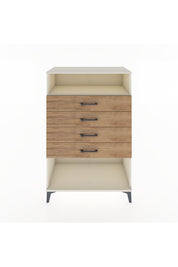 Hyperion Dolap Tek Raflı 4 Çekmeceli 88x44x134 - S51M132V3B