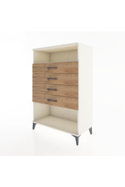 Hyperion Dolap Tek Raflı 4 Çekmeceli 88x44x134 - S51M132V3B