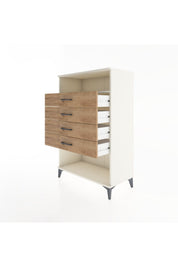 Hyperion Dolap Tek Raflı 4 Çekmeceli 88x44x134 - S51M132V3B