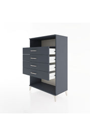 Hyperion Dolap Tek Raflı 4 Çekmeceli 88x44x134 - S51M132V5B