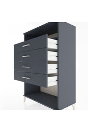 Hyperion Dolap Tek Raflı 4 Çekmeceli 88x44x134 - S51M132V5B