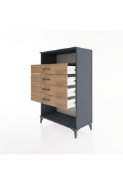 Hyperion Dolap Tek Raflı 4 Çekmeceli 88x44x134 - S51M132V6B