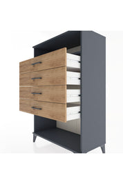 Hyperion Dolap Tek Raflı 4 Çekmeceli 88x44x134 - S51M132V6B