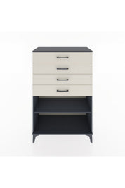Hyperion Dolap Tek Raflı 4 Çekmeceli 88x44x134 - S51M133V4B