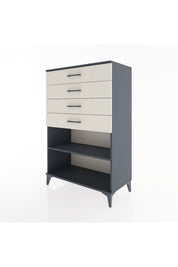Hyperion Dolap Tek Raflı 4 Çekmeceli 88x44x134 - S51M133V4B