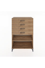 Hyperion Dolap Tek Raflı 4 Çekmeceli 88x44x134 - S51M133V9B