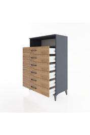 Hyperion Dolap Tek Raflı 6 Çekmeceli 88x44x134 - S51M134V6B