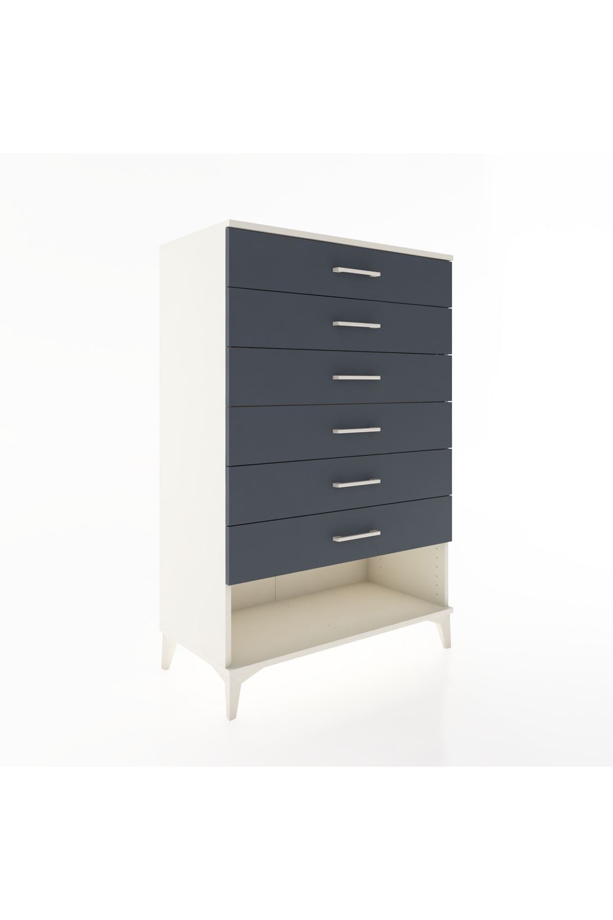 Hyperion Dolap 6 Çekmeceli 88x44x134 Aytaşı-Antrasit