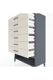 Hyperion Dolap 6 Çekmeceli 88x44x134 Antrasit-Aytaşı