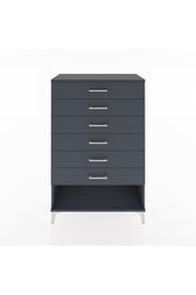 Hyperion Dolap 6 Çekmeceli 88x44x134 Antrasit-Antrasit