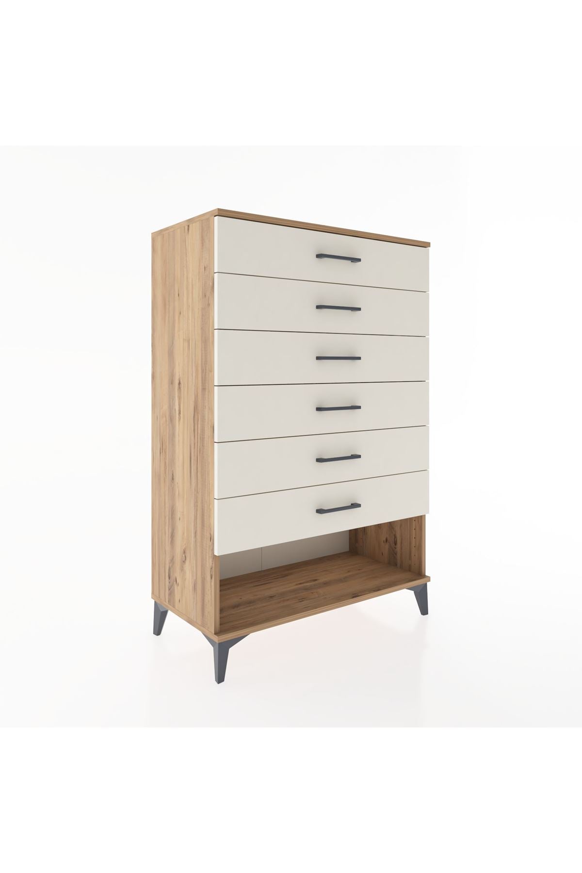 Hyperion Dolap 6 Çekmeceli 88x44x134 Çam-Aytaşı