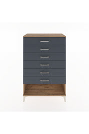 Hyperion Dolap 6 Çekmeceli 88x44x134 Çam-Antrasit