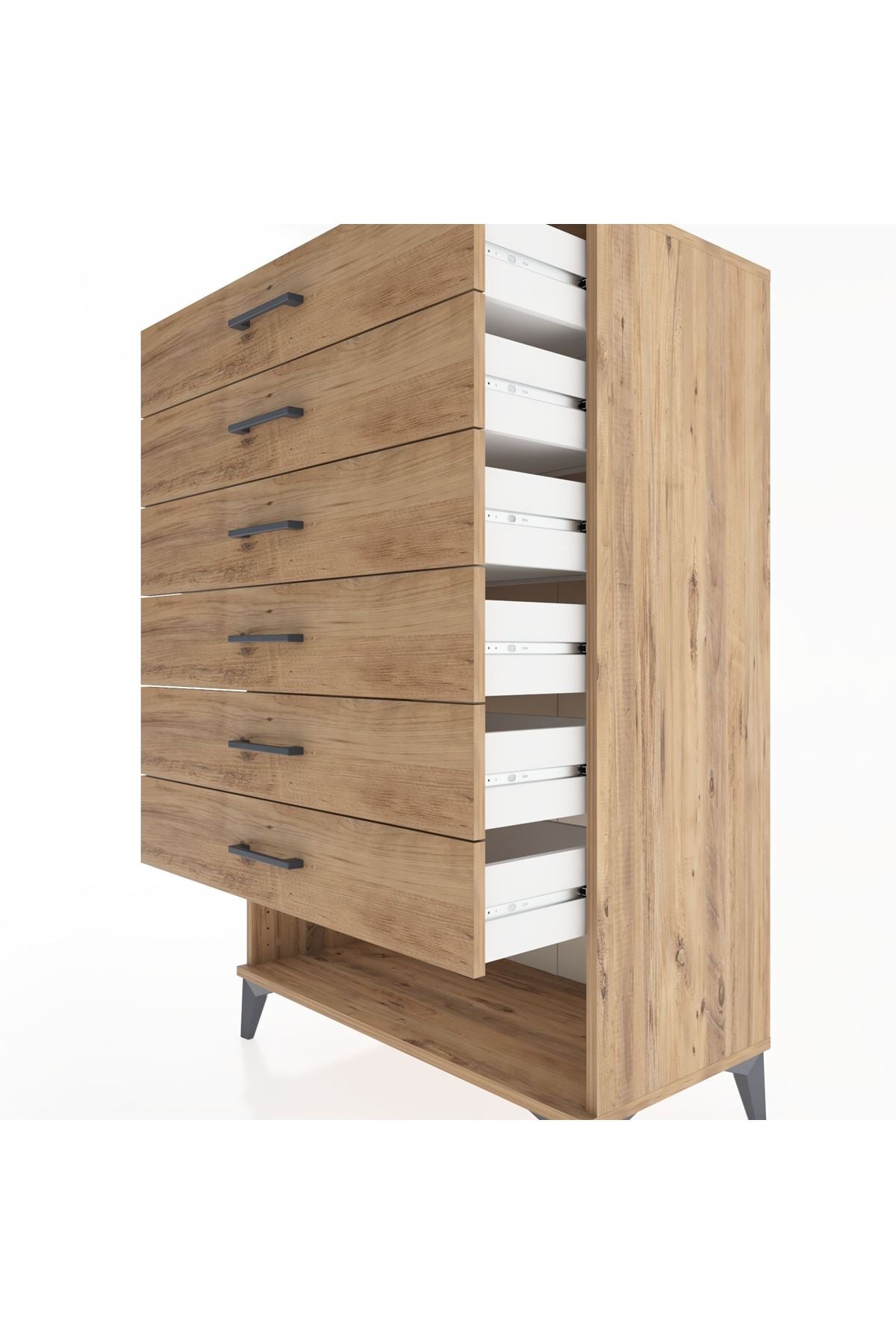 Hyperion Dolap 6 Çekmeceli 88x44x134 Çam-Çam