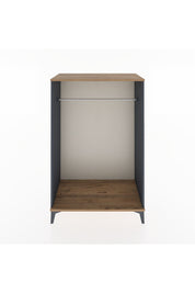 Hyperion Dolap Tek Askılı 88x44x134 Antrasit-Çam