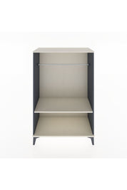 Hyperion Dolap Tek Raflı Tek Askılı 88x44x134 Antrasit-Aytaşı