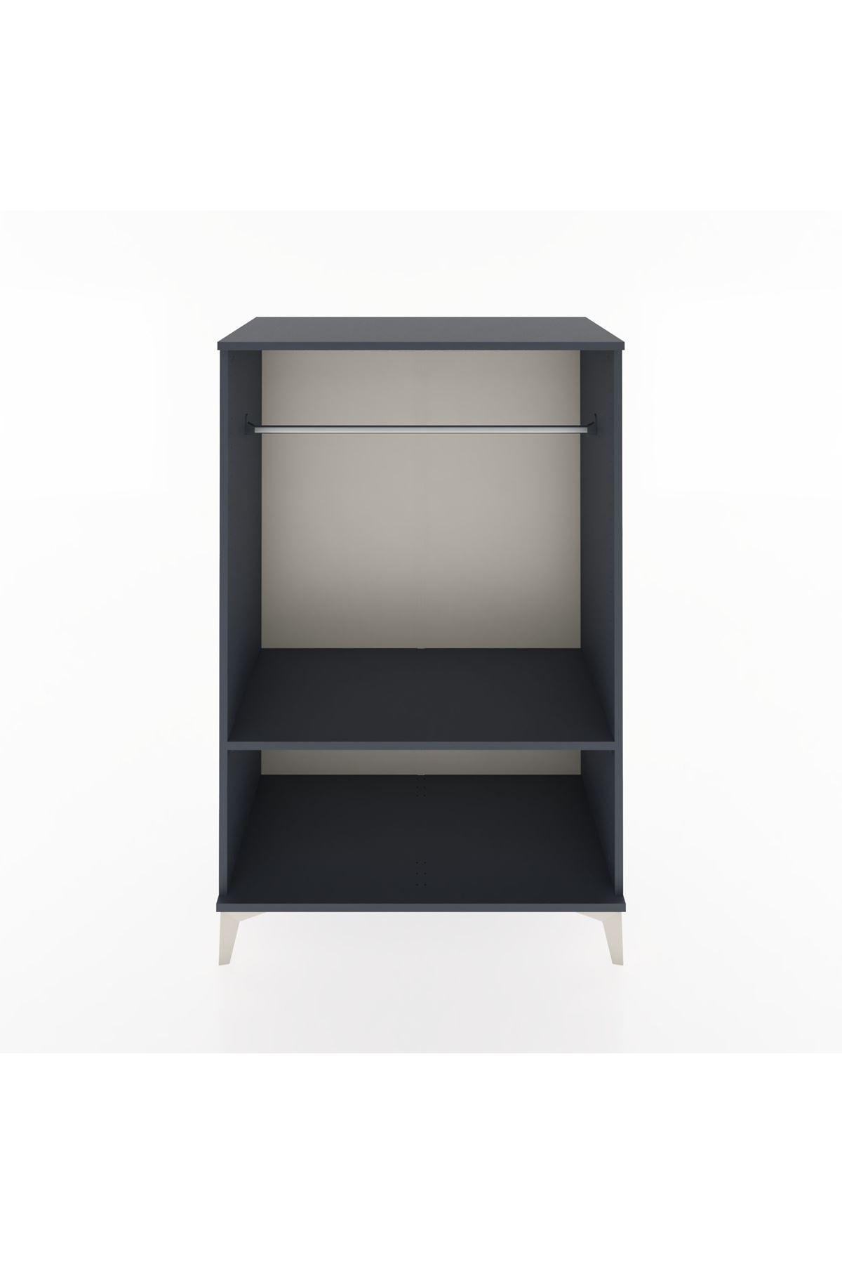 Hyperion Dolap Tek Raflı Tek Askılı 88x44x134 Antrasit-Antrasit