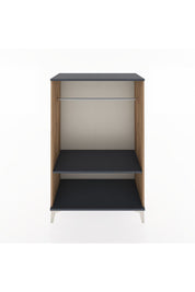 Hyperion Dolap Tek Raflı Tek Askılı 88x44x134 Çam-Antrasit