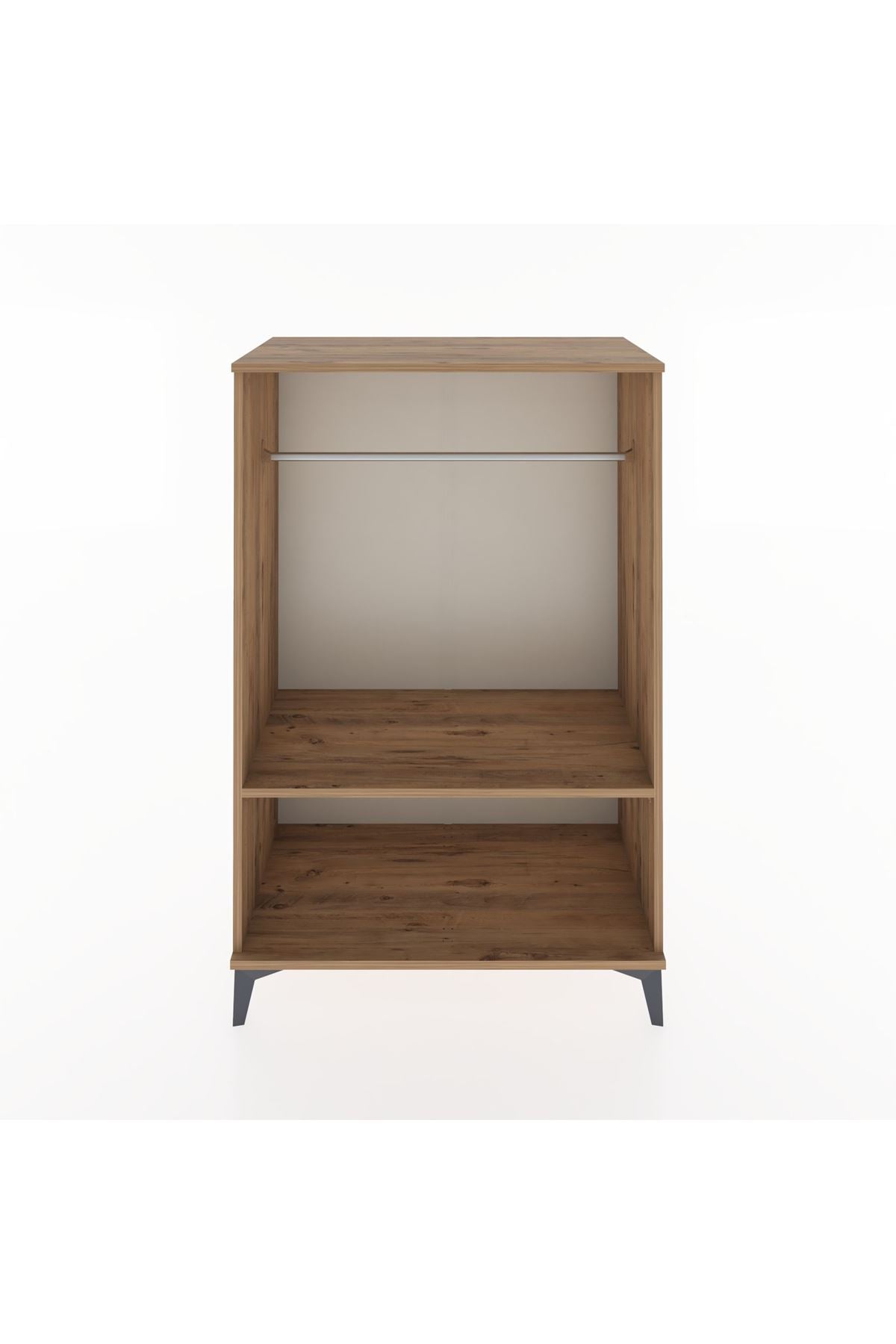 Hyperion Dolap Tek Raflı Tek Askılı 88x44x134 Çam-Çam