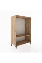 Hyperion Dolap Tek Raflı Tek Askılı 88x44x134 Çam-Çam