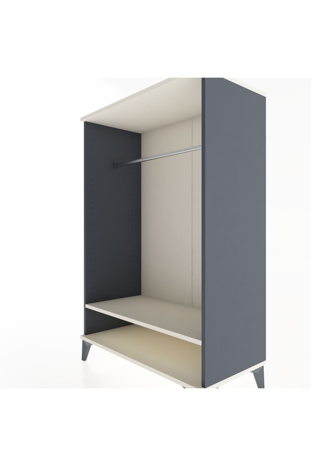 Hyperion Dolap Tek Raflı Tek Askılı 88x44x134 - S51M138V4B