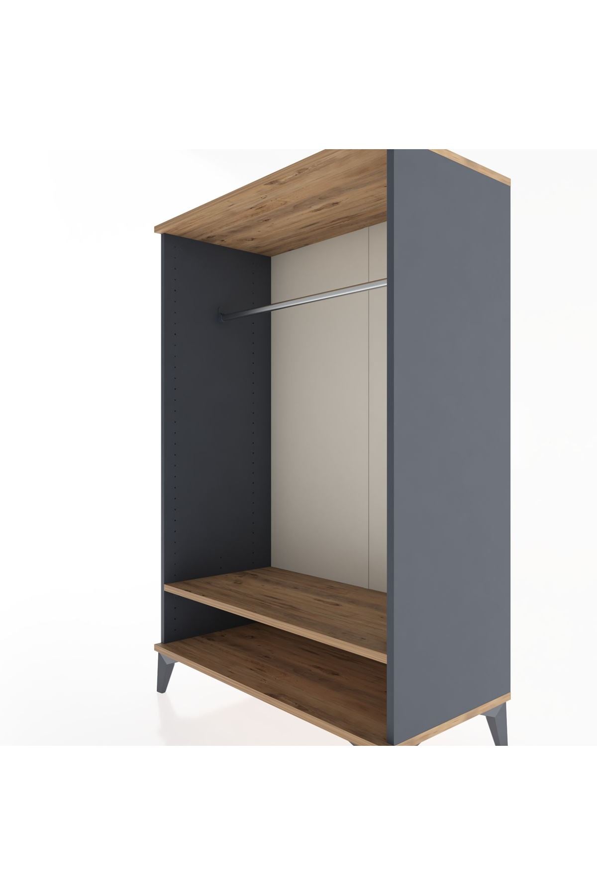 Hyperion Dolap Tek Raflı Tek Askılı 88x44x134 - S51M138V6B