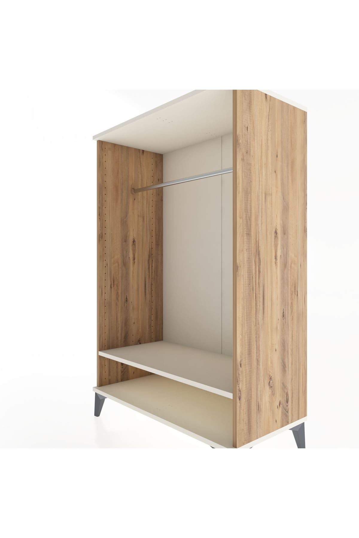 Hyperion Dolap Tek Raflı Tek Askılı 88x44x134 - S51M138V7B