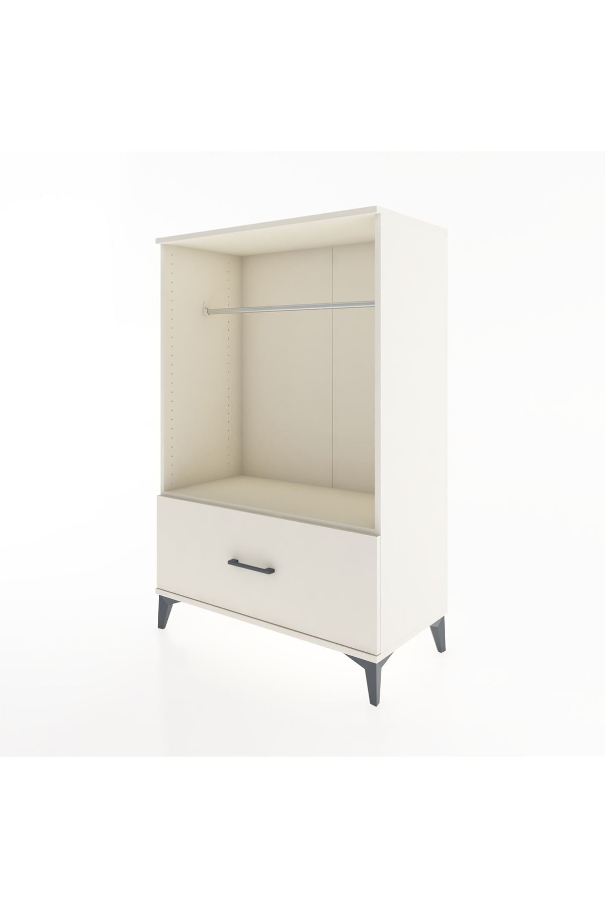 Hyperion Dolap Tek Raflı Tek Çekmeceli Tek Askılı 88x44x134 - S51M139V1B