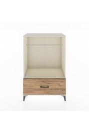 Hyperion Dolap Tek Raflı Tek Çekmeceli Tek Askılı 88x44x134 Aytaşı-Çam