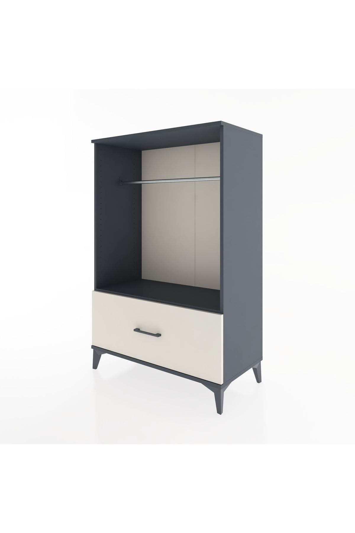 Hyperion Dolap Tek Raflı Tek Çekmeceli Tek Askılı 88x44x134 - S51M139V4B