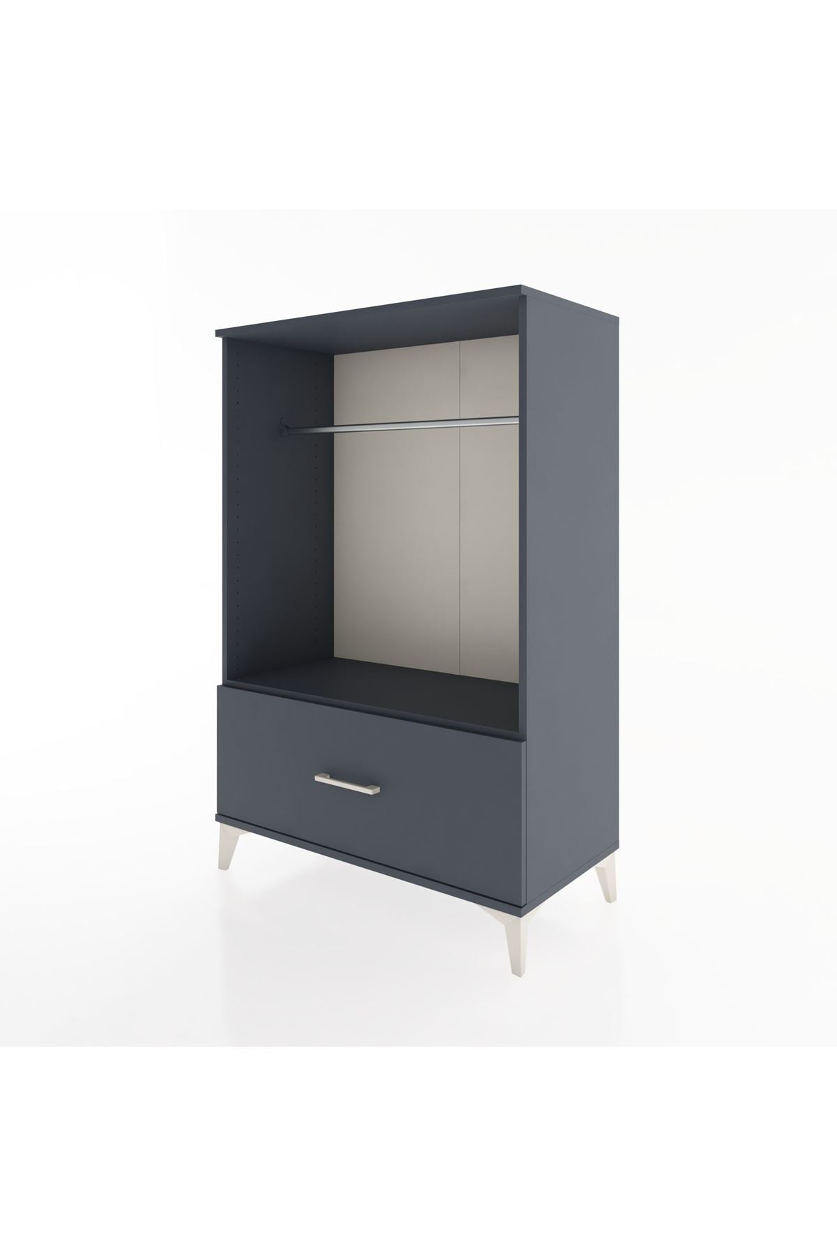 Hyperion Dolap Tek Raflı Tek Çekmeceli Tek Askılı 88x44x134 - S51M139V5B