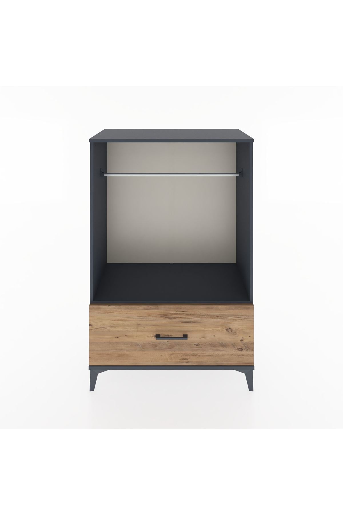 Hyperion Dolap Tek Raflı Tek Çekmeceli Tek Askılı 88x44x134 - S51M139V6B