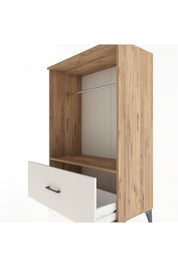 Hyperion Dolap Tek Raflı Tek Çekmeceli Tek Askılı 88x44x134 - S51M139V7B