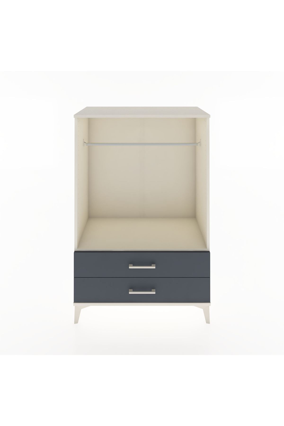 Hyperion Dolap Tek Raflı 2 Çekmeceli Tek Askılı 88x44x134 - S51M140V2B