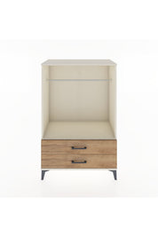 Hyperion Dolap Tek Raflı 2 Çekmeceli Tek Askılı 88x44x134 - S51M140V3B