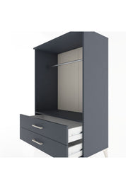 Hyperion Dolap Tek Raflı 2 Çekmeceli Tek Askılı 88x44x134 - S51M140V5B