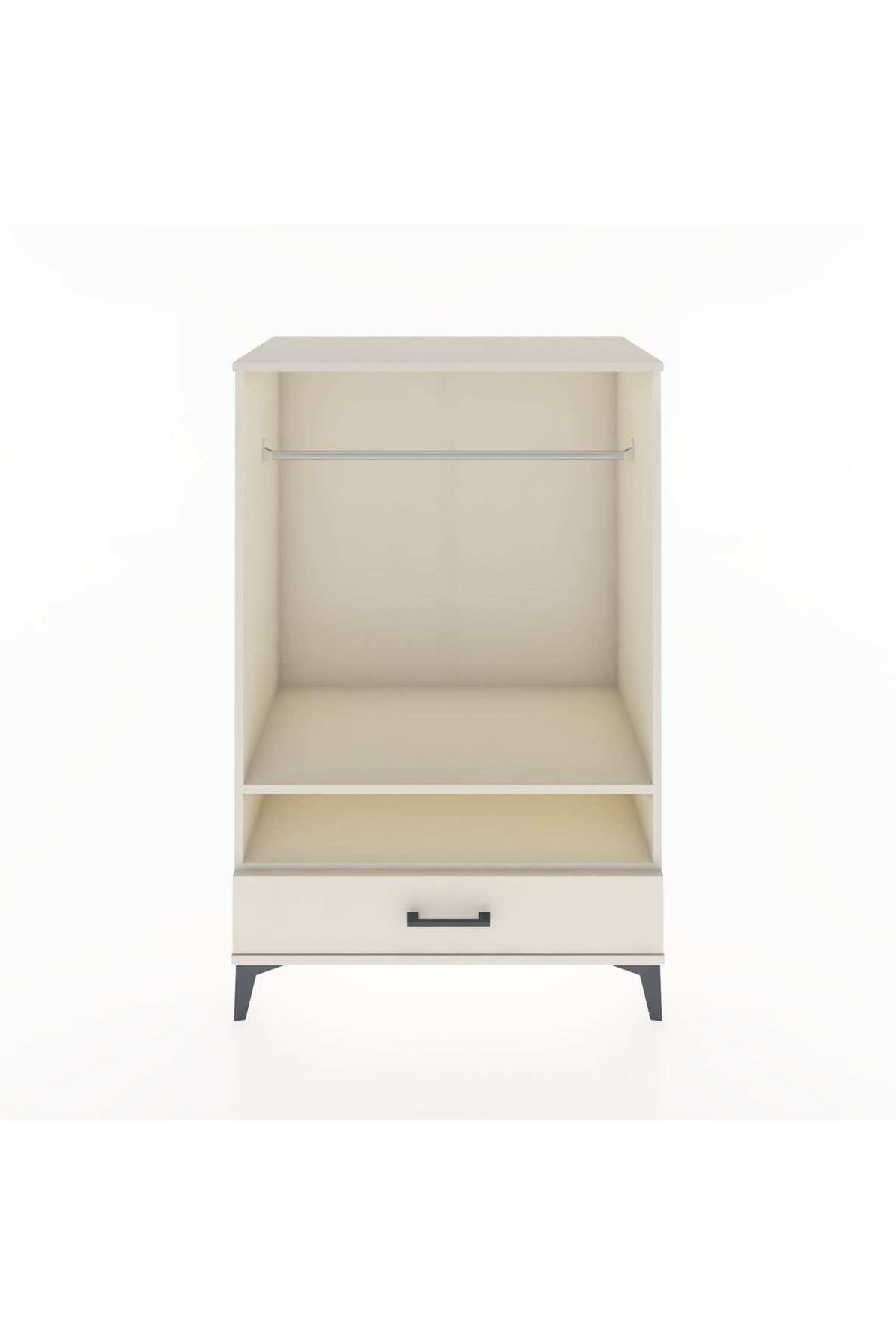 Hyperion Dolap 2 Raflı Tek Çekmeceli Tek Askılı 88x44x134 Aytaşı-Aytaşı