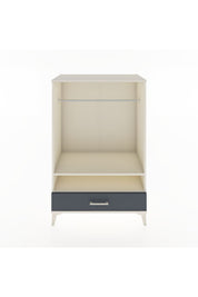 Hyperion Dolap 2 Raflı Tek Çekmeceli Tek Askılı 88x44x134 Aytaşı-Antrasit