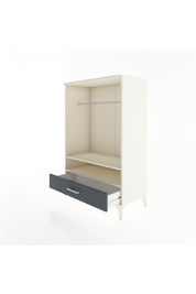 Hyperion Dolap 2 Raflı Tek Çekmeceli Tek Askılı 88x44x134 Aytaşı-Antrasit