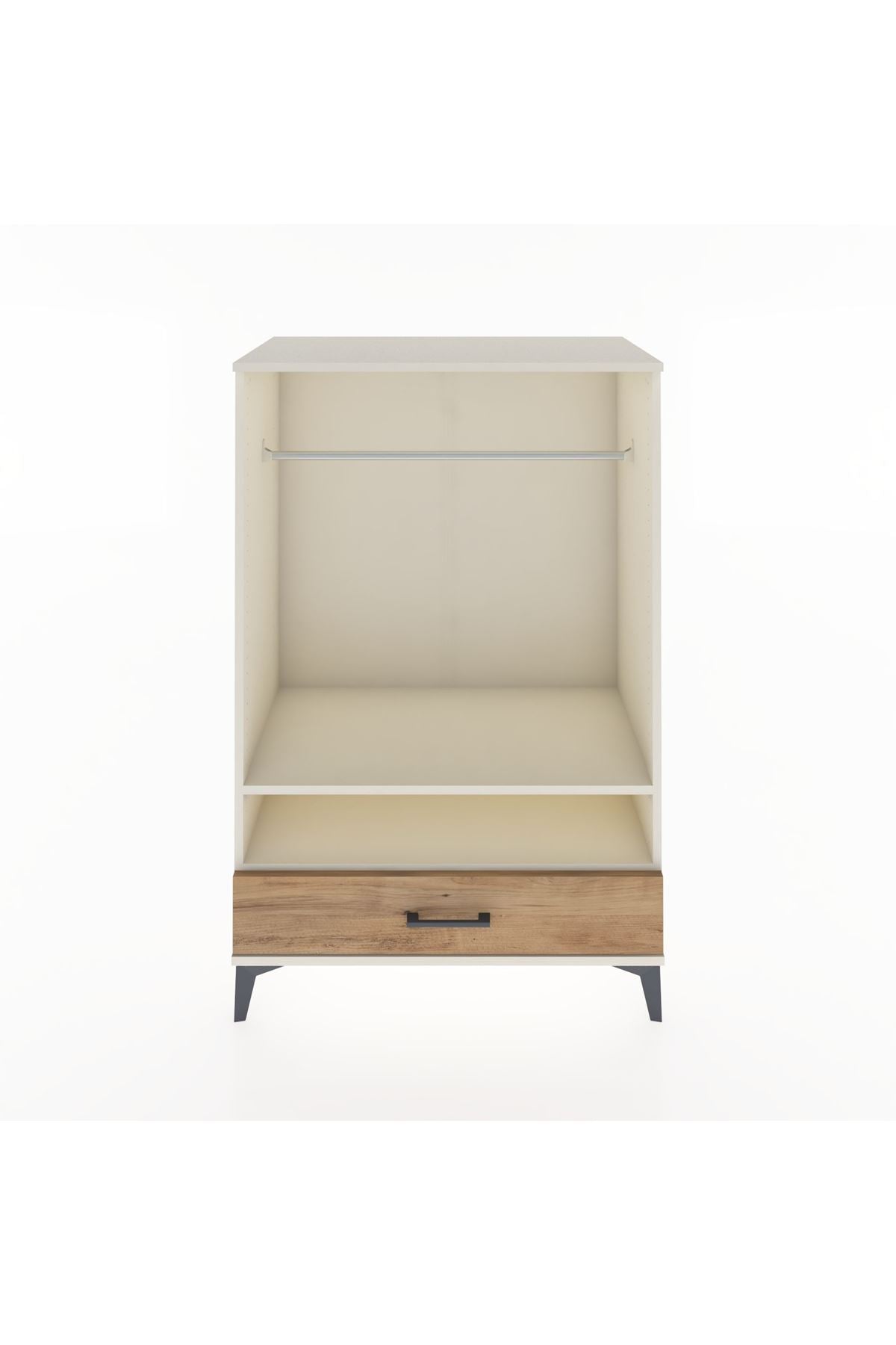 Hyperion Dolap 2 Raflı Tek Çekmeceli Tek Askılı 88x44x134 Aytaşı-Çam