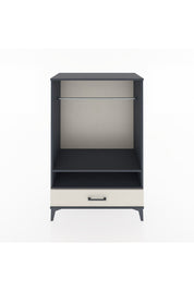 Hyperion Dolap 2 Raflı Tek Çekmeceli Tek Askılı 88x44x134 Antrasit-Aytaşı