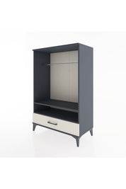Hyperion Dolap 2 Raflı Tek Çekmeceli Tek Askılı 88x44x134 Antrasit-Aytaşı