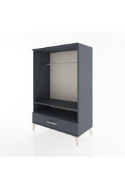 Hyperion Dolap 2 Raflı Tek Çekmeceli Tek Askılı 88x44x134 Antrasit-Antrasit