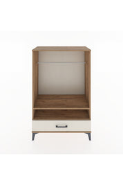 Hyperion Dolap 2 Raflı Tek Çekmeceli Tek Askılı 88x44x134 Çam-Aytaşı