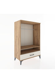 Hyperion Dolap 2 Raflı Tek Çekmeceli Tek Askılı 88x44x134 Çam-Aytaşı