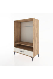 Hyperion Dolap 2 Raflı Tek Çekmeceli Tek Askılı 88x44x134 Çam-Aytaşı