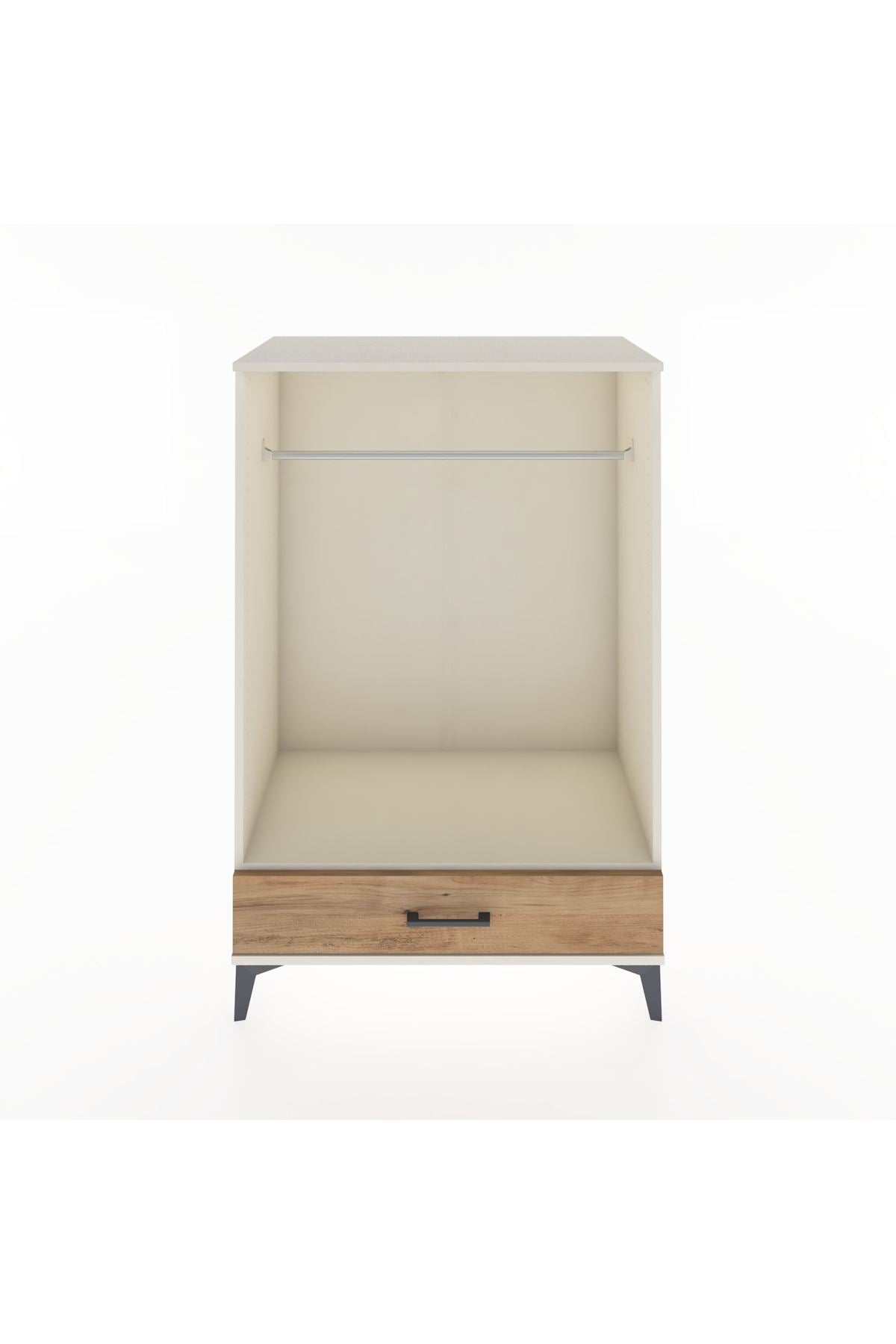 Hyperion Dolap Tek Raflı Tek Çekmeceli Tek Askılı 88x44x134 - S51M142V3B
