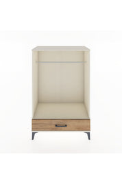 Hyperion Dolap Tek Raflı Tek Çekmeceli Tek Askılı 88x44x134 - S51M142V3B