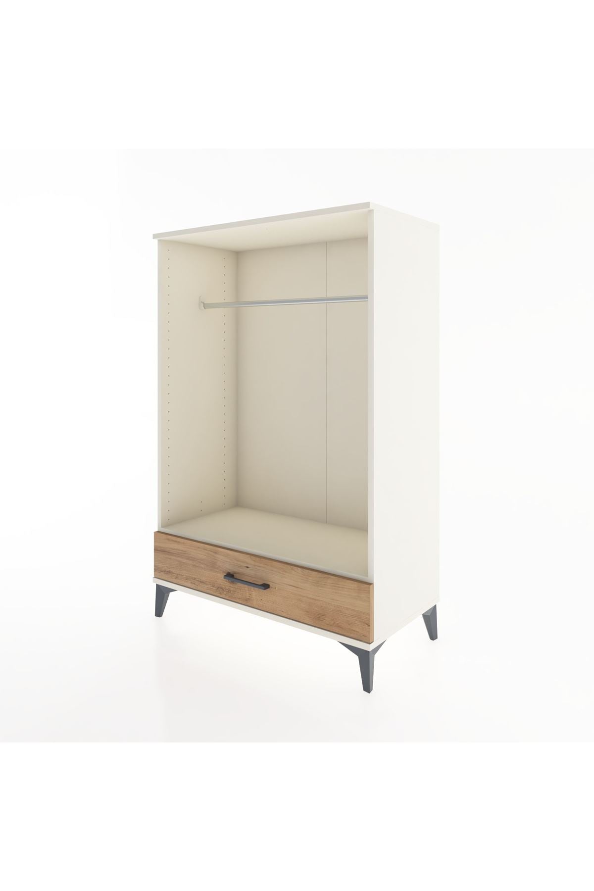 Hyperion Dolap Tek Raflı Tek Çekmeceli Tek Askılı 88x44x134 - S51M142V3B